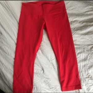 Bright red cropped